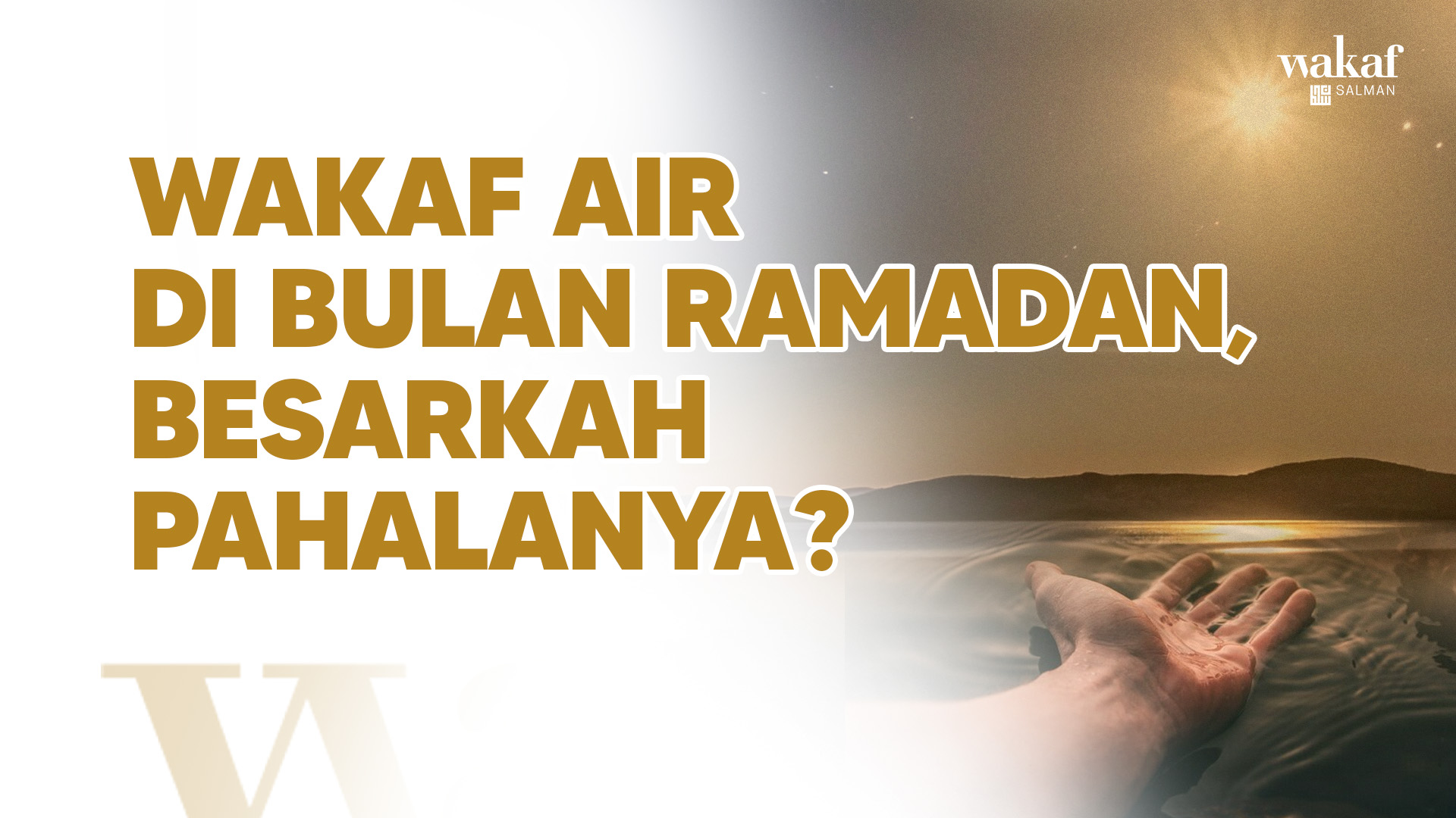 Thumbnail Artikel Wakaf Air di Bulan Ramadan