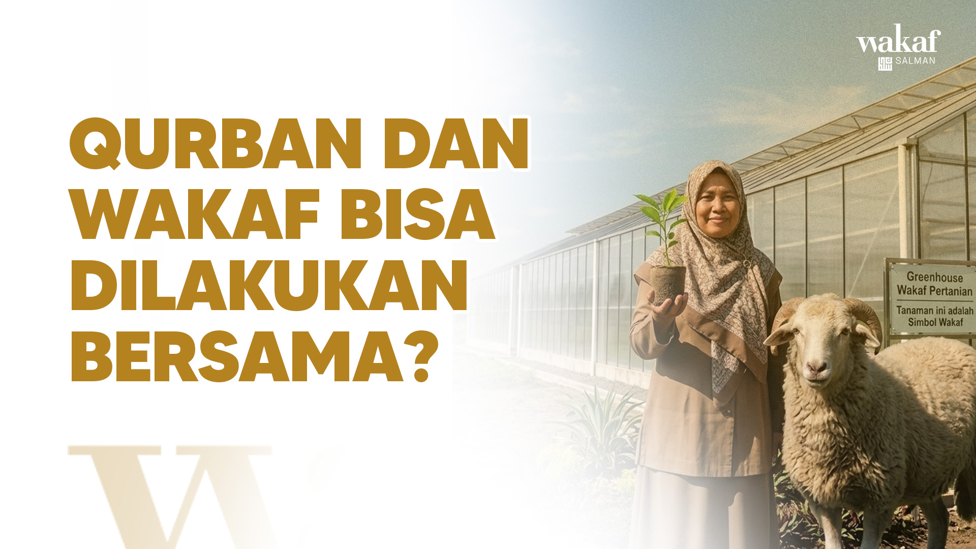 Thumbnail Artikel QURBAN DAN WAKAF BISA DILAKUKAN BERSAMA